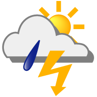 vereinzelte Gewitter